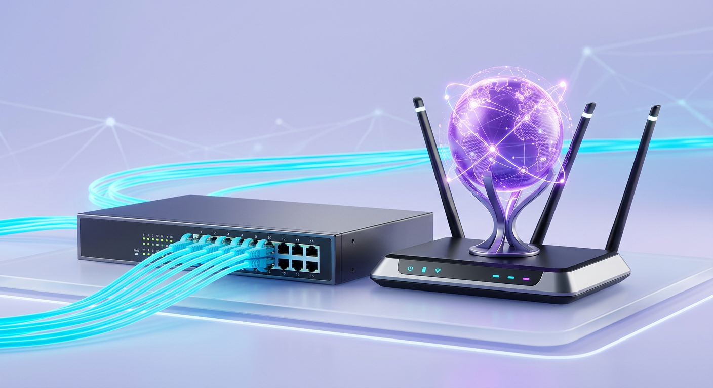 Networking & Infrastructure illustration